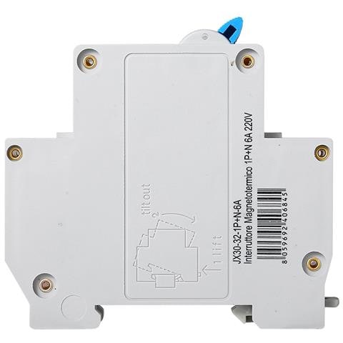 Interruttore Magnetotermico Automatico 1p+n 6a 220v Salvavita 2 Pezzi - Foto 3