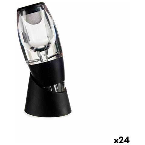 Decanter Da Vino Nero Trasparente Tpe 24 Unità - Foto 1