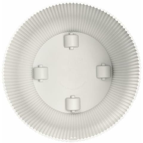 Vaso Bianco Ø 35 Cm Plastica Rotondo Moderno - Foto 1