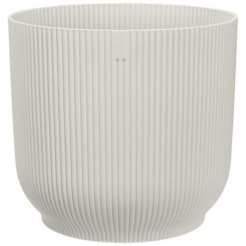 Vaso Bianco Ø 35 Cm Plastica Rotondo Moderno - Foto 2