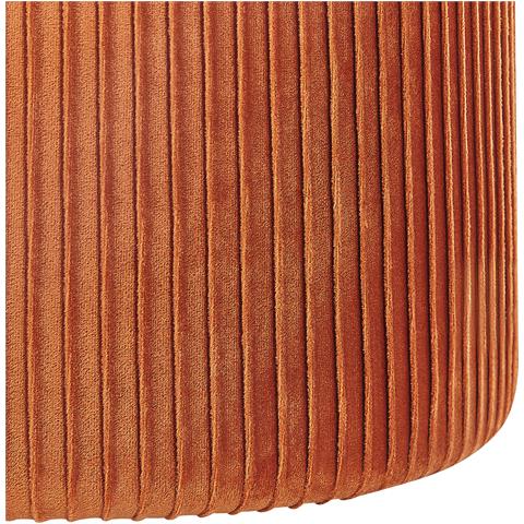 Set Di 2 Pouf Contenitore Camdenton Velluto Arancione - Foto 2