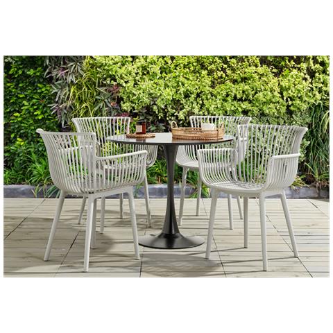 Set Di 4 Sedie Da Pranzo Grigio Pesaro - Foto 1