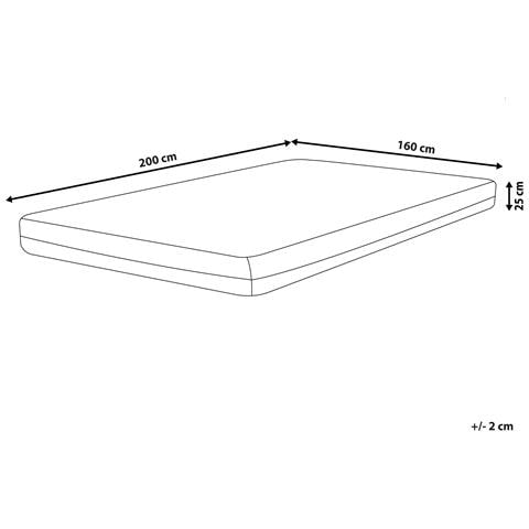 Materasso In Schiuma Di Gel Spongy Media Durezza 160 X 200 Cm - Foto 8