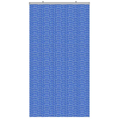 Tenda Antimosca Antirumore Caduta Pannello Porta Finestra Casa Pon Pon Vari Colori 120x230 Blu - Foto 1