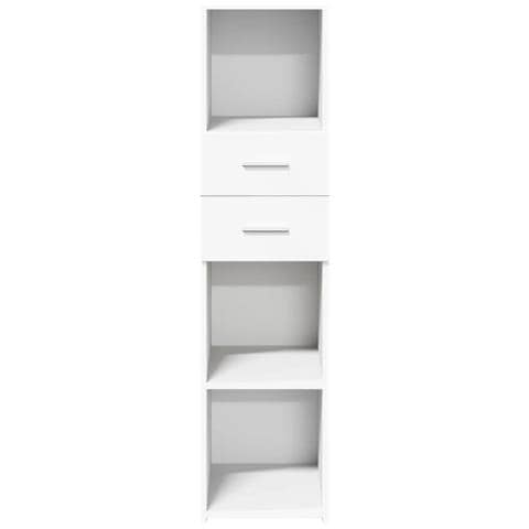 Credenza Bianca 30x42,5x124 Cm In Legno Multistrato - Foto 2
