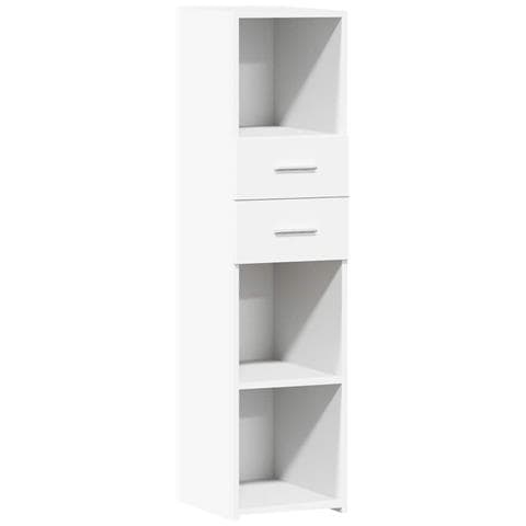 Credenza Bianca 30x42,5x124 Cm In Legno Multistrato - Foto 1