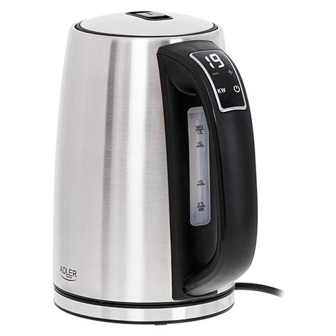 AD 1340 bollitore elettrico 1,7 L 2200 W Nero, Argento - Foto 2