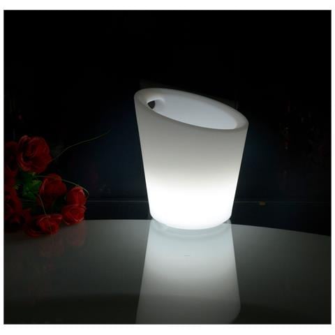 Secchiello Ghiaccio Led Rgb Multicolore Ip54 Con Telecomando - Foto 1