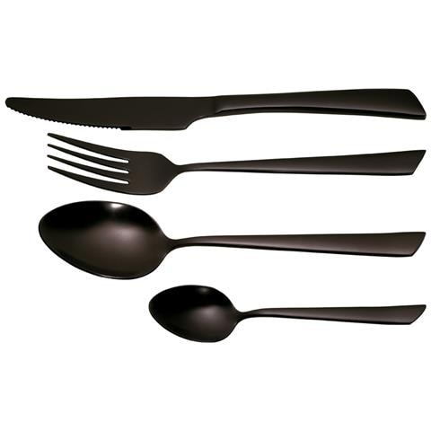 Set Posate 16 Pezzi Acciaio Inox Nero - 40116 - Foto 1