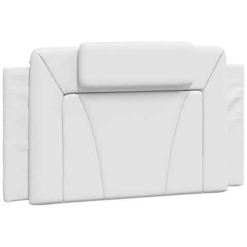 Cuscino Testiera Bianco 100 Cm In Similpelle - Foto 2