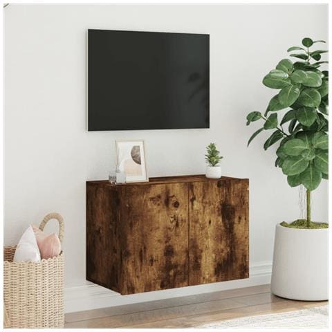 Mobile Tv A Parete Rovere Fumo 60x30x41 Cm - Foto 3