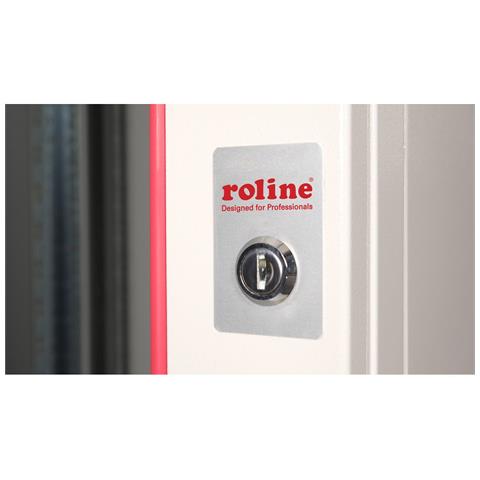 ROLINE 26.21.0004, Da parete, 12U, Lucchetti, Griglie, 22,5 kg, Grigio - Foto 2