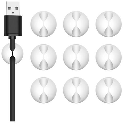 Set Da 9 Organizer Per Cavi White - Foto 2