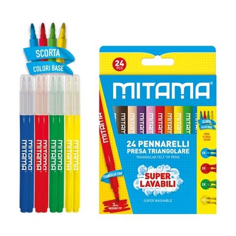 Mitama - 24 Pennarelli Presa Triangolare - Foto 1