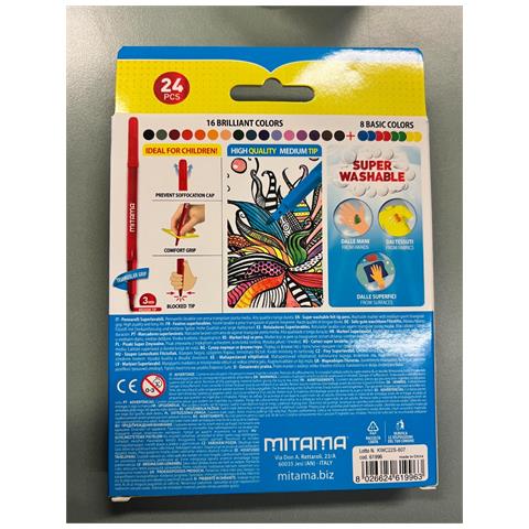 Mitama - 24 Pennarelli Presa Triangolare - Foto 3