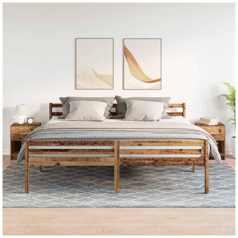 Comodini 2 Pz Con Cassetto Legno Antico 40x34x50 Cm - Foto 3