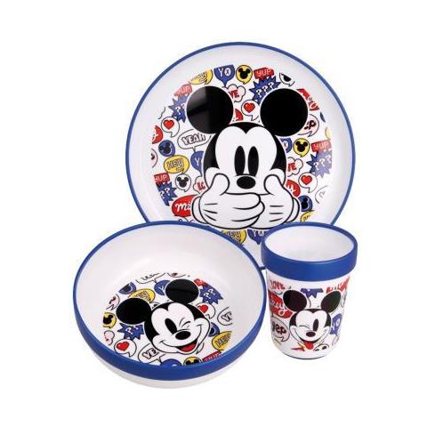 Set Baby Premium 3 Pz Mickey Mouse - Foto 1