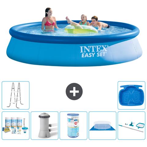 Piscina Fuori Terra - In Giro - 396x84 Cm - Blu - Include Accessori Coordinati A706 - Foto 1