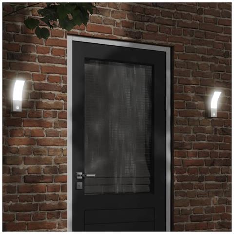 Applique Con Led E Sensore Bianca In Alluminio Pressofuso - Foto 8