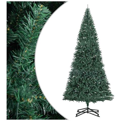 Albero di Natale Artificiale con Base Verde 500 cm PVC - Foto 1