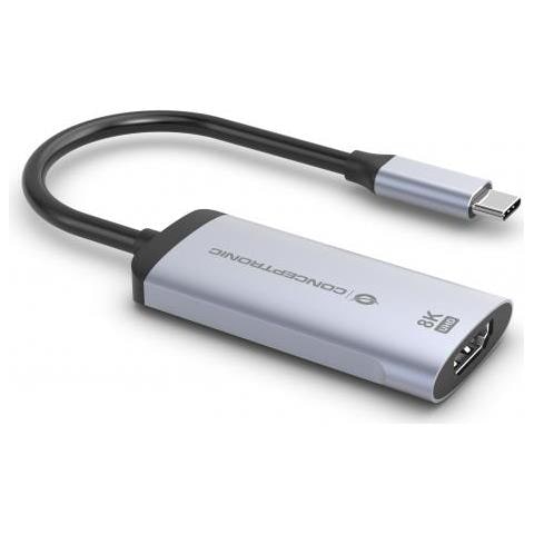ABBY23G Adattatore Grafico USB 7680 x 4320 Pixel Argento - Foto 3