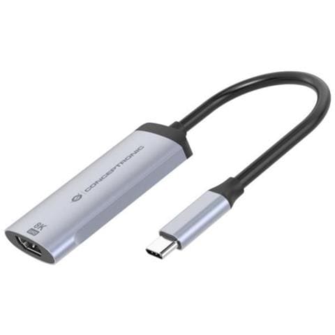 ABBY23G Adattatore Grafico USB 7680 x 4320 Pixel Argento - Foto 1