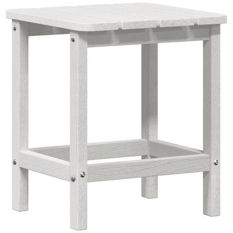 Tavolo laterale Adirondack Bianco 38x38x45 cm HDPE - Foto 1