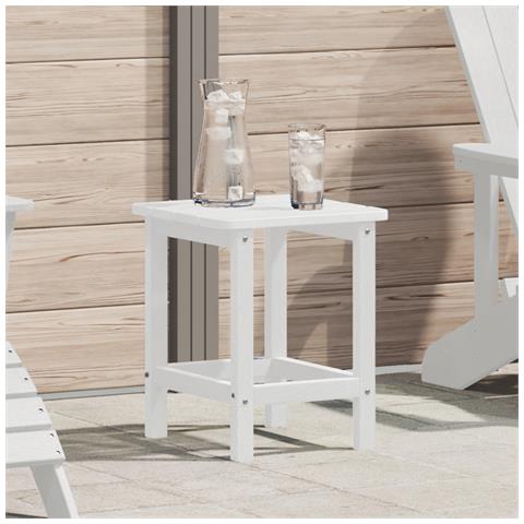 Tavolo laterale Adirondack Bianco 38x38x45 cm HDPE - Foto 2