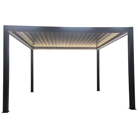 Firebolt - Pergola Bioclimatica Motorizzata Con Led In Alluminio 4 X 4 M - Foto 1