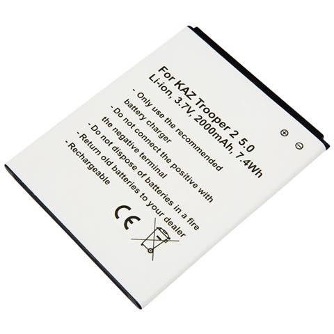 Batteria Kazam Trooper 2 5.0 Li-ion 3.7v 1000mah 7,4 Wh - Foto 1