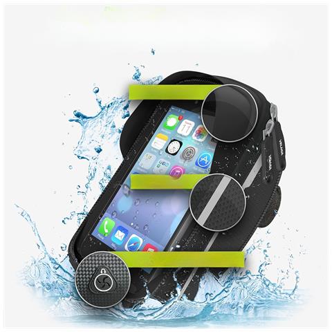 Borsa Da Manubrio Porta Telefono Bici Impermeabile Nero 0.65l - Foto 2