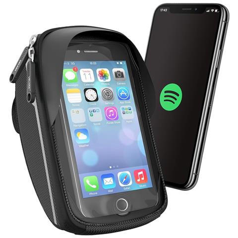 Borsa Da Manubrio Porta Telefono Bici Impermeabile Nero 0.65l - Foto 6
