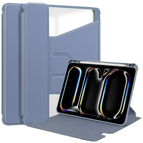 Custodia Con Tastiera Bluetooth Con Supporto Rotante A 360° Compatibile Con Ipad Air 4/air 5 10.9'' - Viola Lavanda - Foto 3