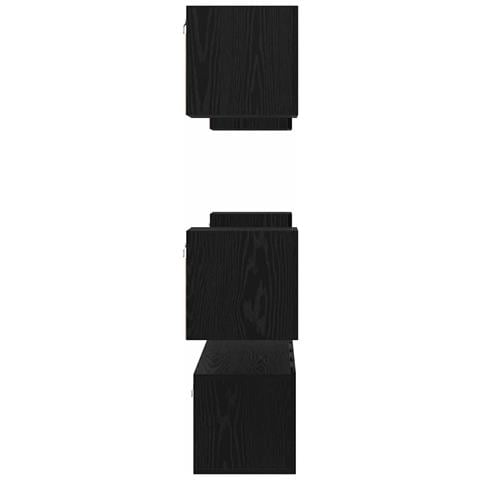 Set mobile TV 6 pcs Rovere nero Media 120 x 30 x 30 cm - Foto 9