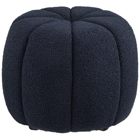 Pouf Paisley - Nero - Poliestere - 48x48x38 Cm - Foto 1