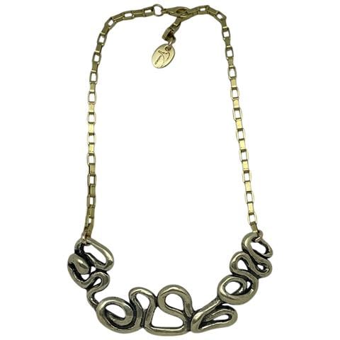 Collana Entangle In Oro Con Catena Placcata - Foto 1