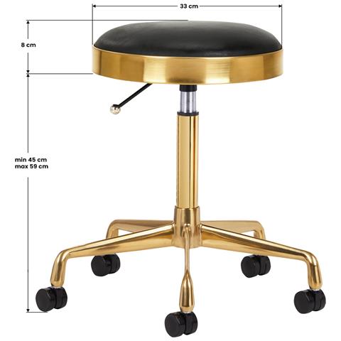 SGABELLO COSMETICO H7 ORO BIANCO - Foto 2