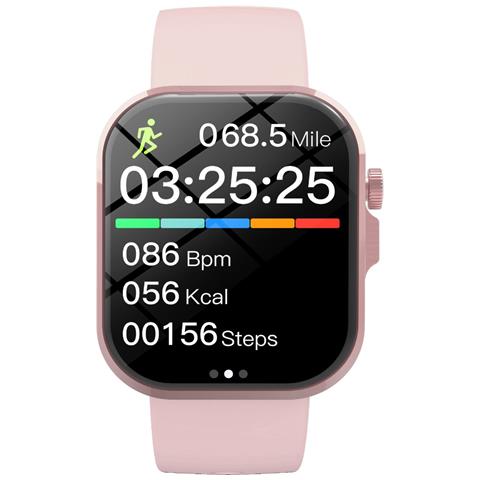 Smartwatch Multifunzione Con Chiamata Bluetooth E Monitoraggio Della Salute, Compatibile Con Smartphone Pink - Foto 2