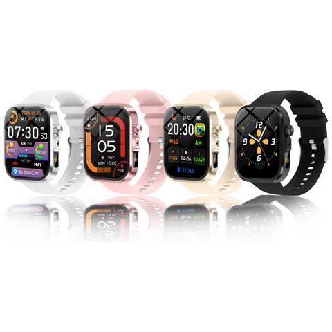 Smartwatch Multifunzione Con Chiamata Bluetooth E Monitoraggio Della Salute, Compatibile Con Smartphone Pink - Foto 7