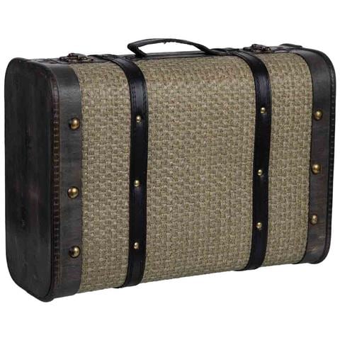 Valigia In Legno Marrone 43x30x17h Cm - Foto 1
