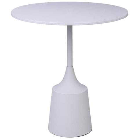 Tavolino In Metallo Bianco 40x40x44h Cm - Foto 1