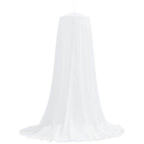Zanzariera per letto 156 maglia 3 pcs Bianco Poliestere - Foto 1