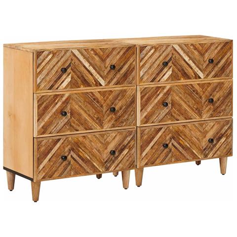 Armadi di Stoccaggio 2 pcs Marrone 60 x 33,5 x 75 cm - Foto 1