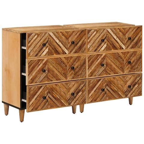 Armadi di Stoccaggio 2 pcs Marrone 60 x 33,5 x 75 cm - Foto 2