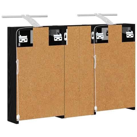 Set di Armadi da Bagno con lo scaffale 3 pcs 80 x 10,5 x 50 cm - Foto 9