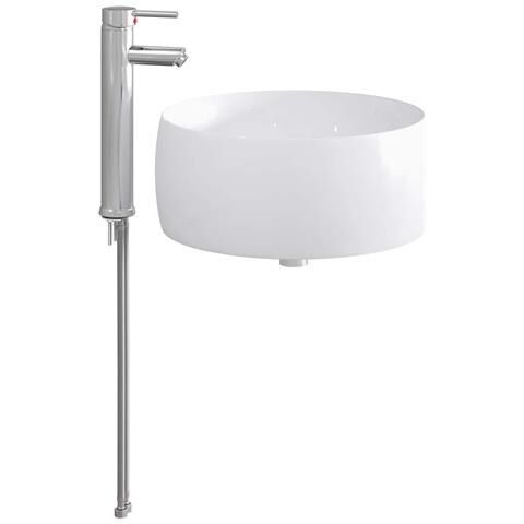 Lavabo da bagno Cromato 38,5 x 38,5 x 16 cm Metallo - Foto 1