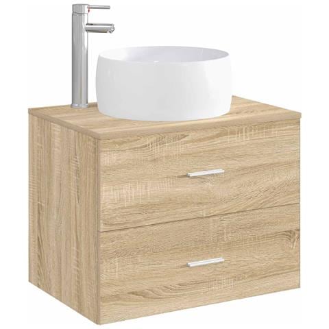 Lavabo da bagno Cromato 38,5 x 38,5 x 16 cm Metallo - Foto 8