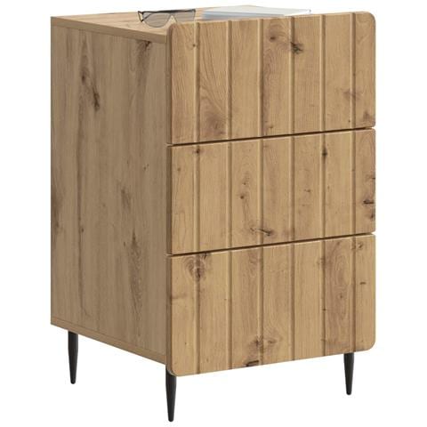 Armadio da Notte con cassetto Rovere Artigianale 43x 41 x 68 cm - Foto 2