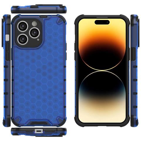Custodia Ibrida Blu Per Iphone 14 Pro Max. - Foto 2