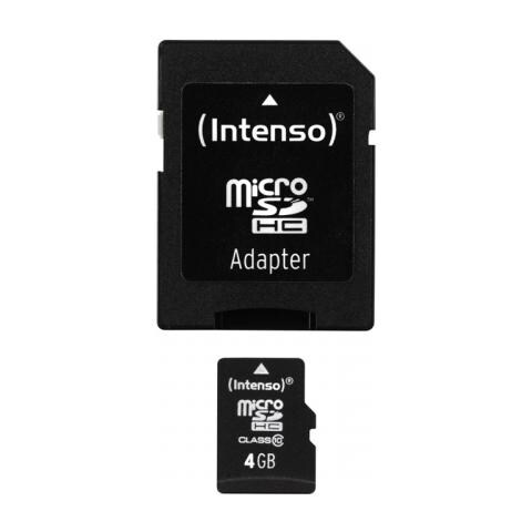 4GB MicroSDHC, 4 GB, Micro Secure Digital High-Capacity (MicroSDHC) , 20 MB / s, Nero, 1,1 cm, 1,5 cm - Foto 1